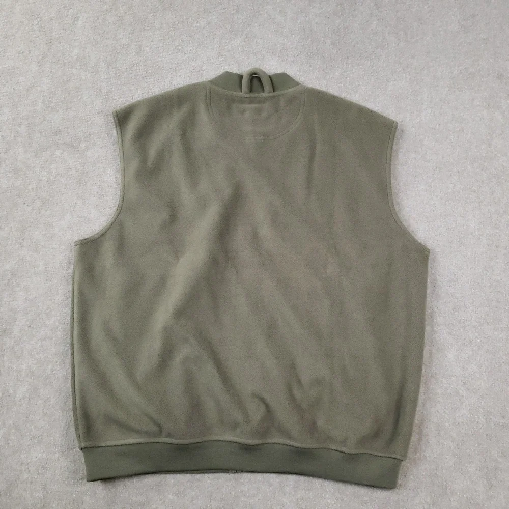 Boyt Harness Company Vest Men 2XL‎ Green Fleece Full Zip Shoulder Patch Shooting - Picture 11 of 12